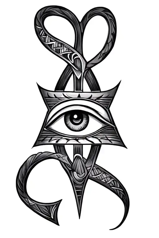 Ankh And Eye Of Horus Tattoo Simple Aesthetically Pleasing