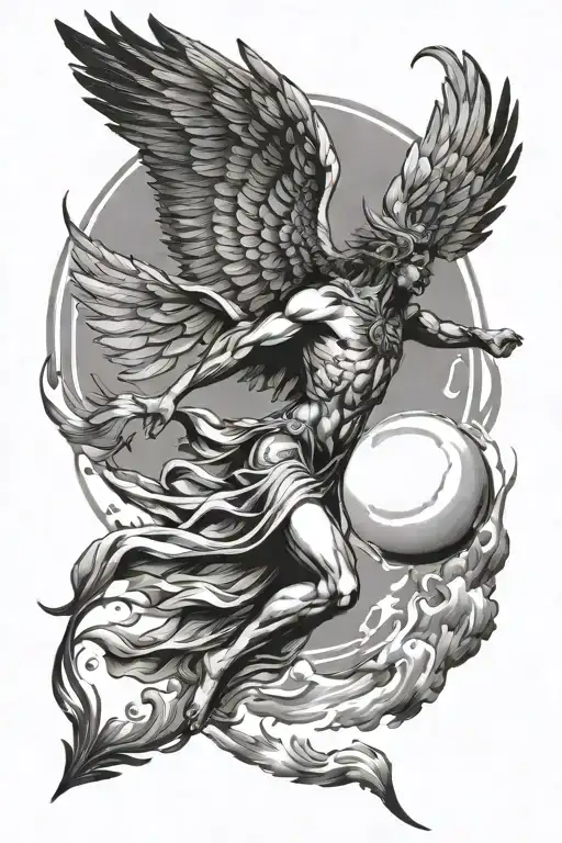 Icarus Flying Towards The Sun