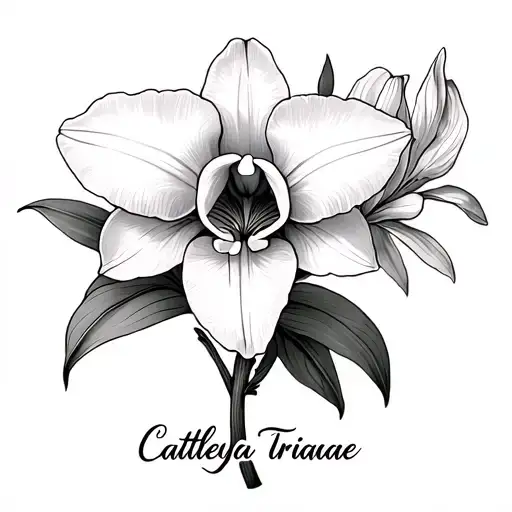 Cattleya Trianae In A Bouquet And Name Cattleya Flower Wrap