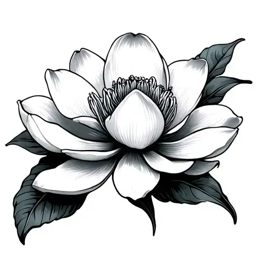 Magnolia Flower That Says Magnolia