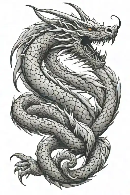 Dragon Coiled