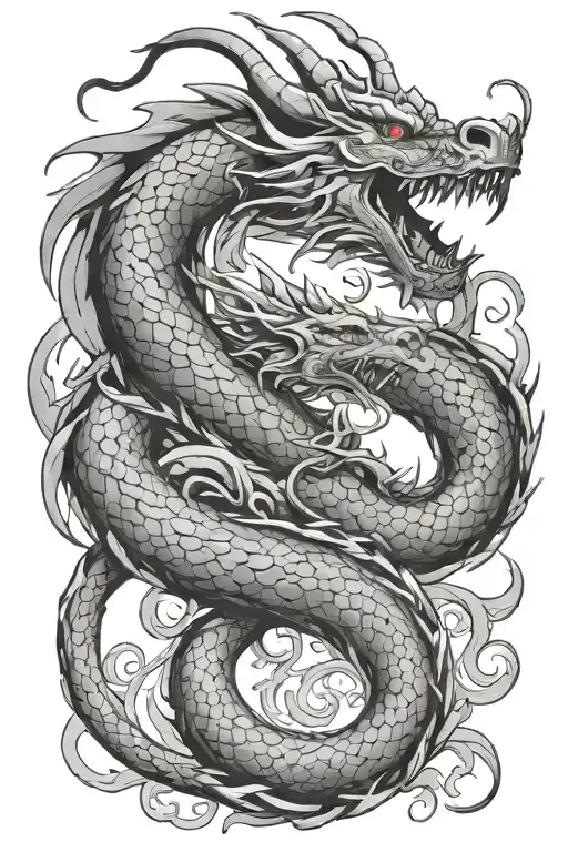 Dragon Coiled
