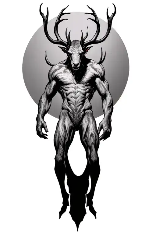 A Full Body Wendigo With No Horns