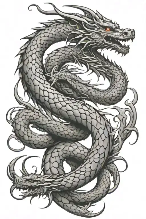 Dragon Coiled