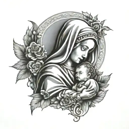 Virgin Mary Baby Angel