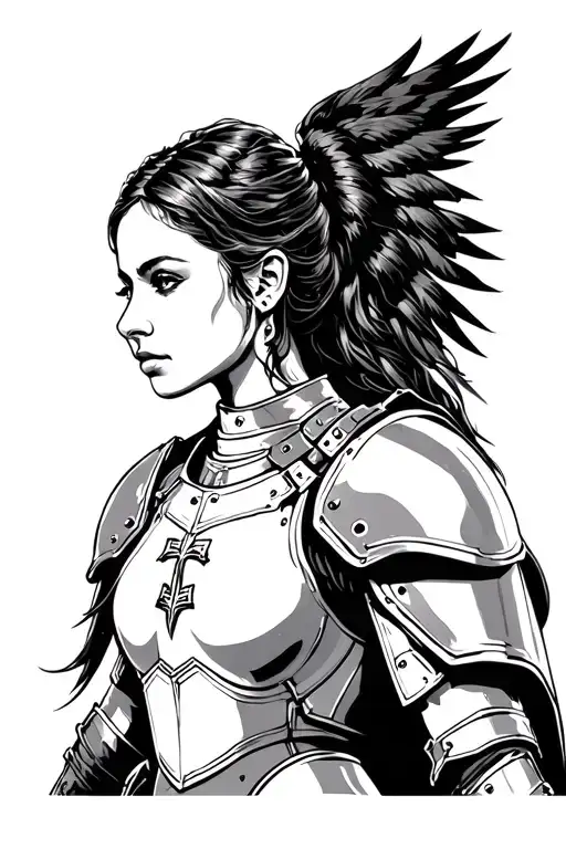 Woman Soldier Armor Of God