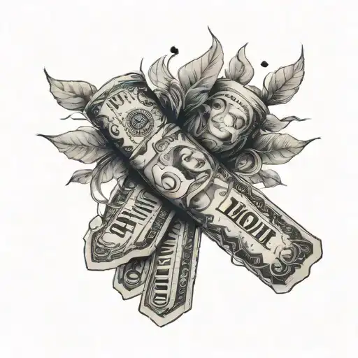 Text On Hand Money Happiness Wealth Love