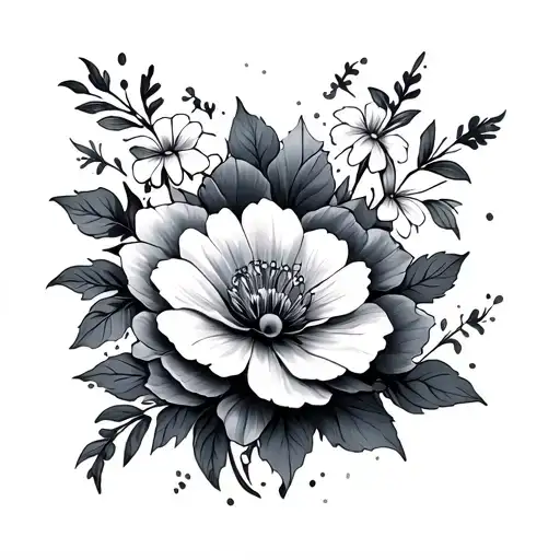 Neotraditional Flowers