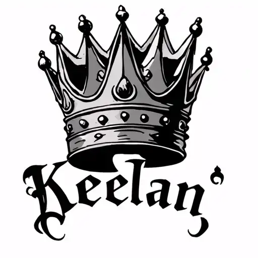Crown With Keelan Written Underneath