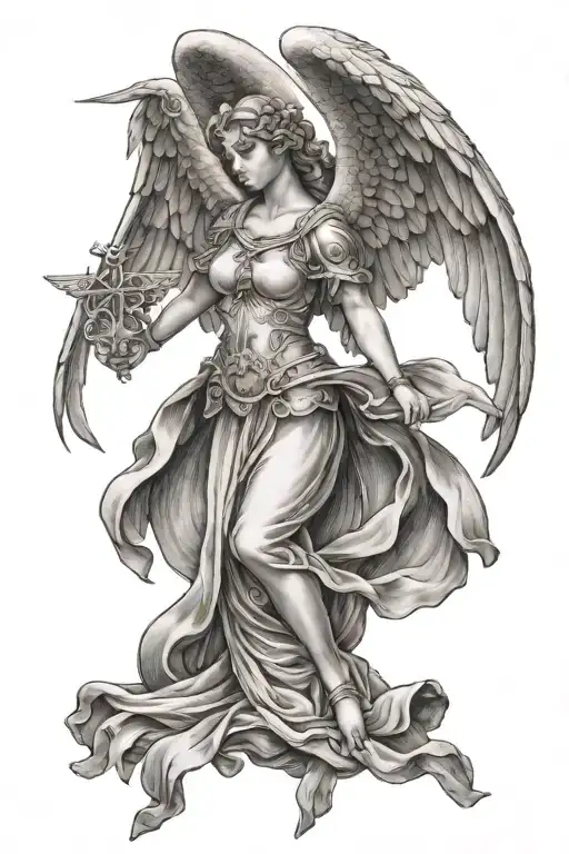 Guardian Angel With Wings