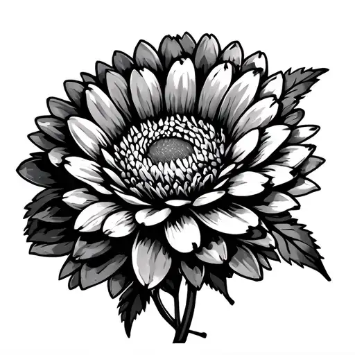 Chrysanthemum Flower And Barb Wire