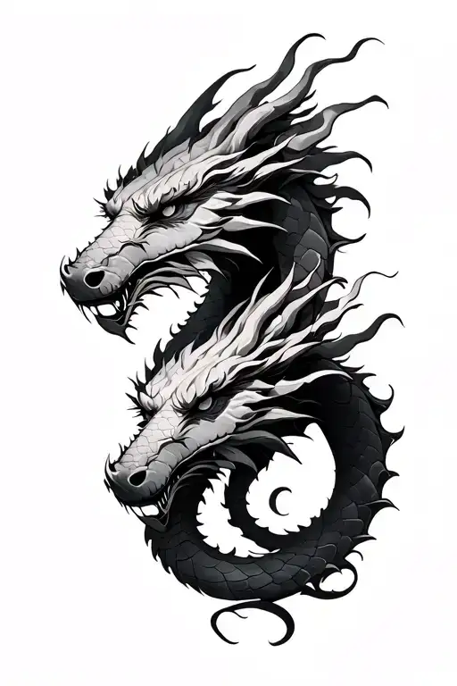 Five Dragon Heads Wrap Arm Sleeve