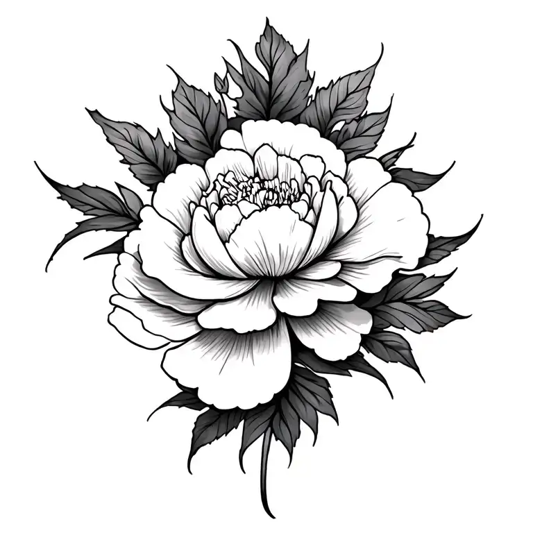 Tribal Start With Carnation On Top Veil Under