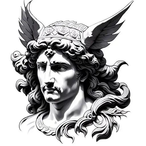 Unique Artsy Greek God