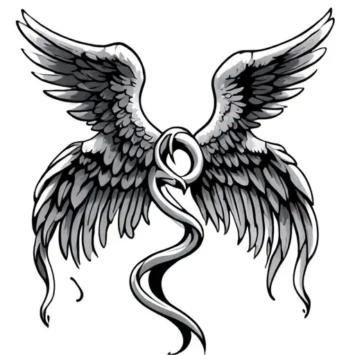 2 Joints With Angel Wings Clipart