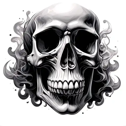 Skull With Smoke
