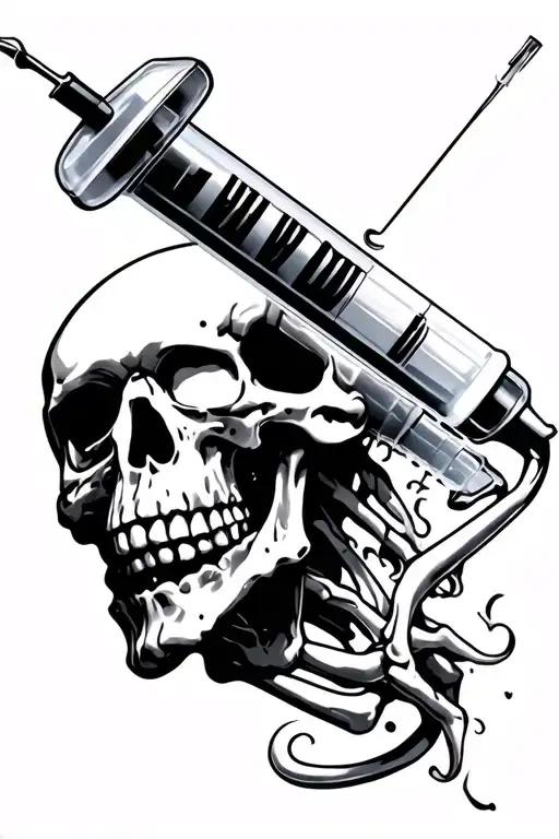Syringes Like A Skeliton