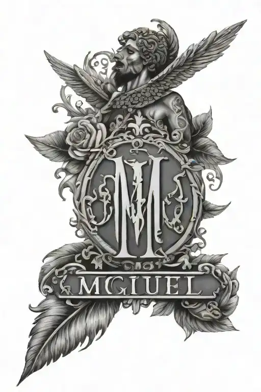 The Name Miguel With The Roman Numeral For 2 After It