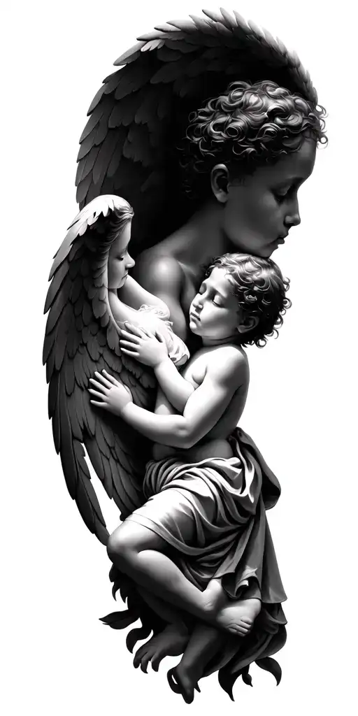 Angels Protecting Lost Son