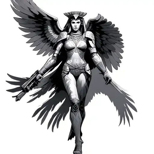 Stargate Female Horus Guard Holding