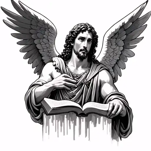 Jack Of All Trades But The Man Is An Angel In The Old Bibles Design