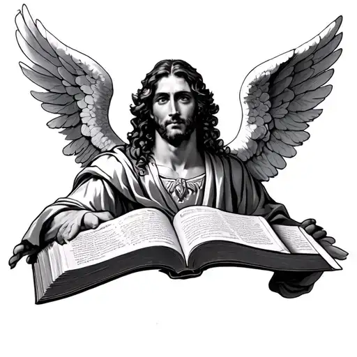 Jack Of All Trades Design But The Man Is An Angel In The Old Bibles