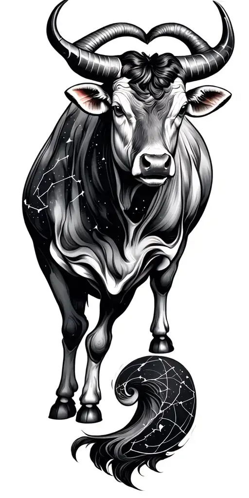 Taurus Constellation In Bull Form