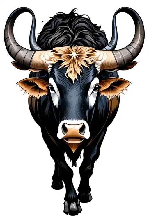 Taurus Bull With Stars