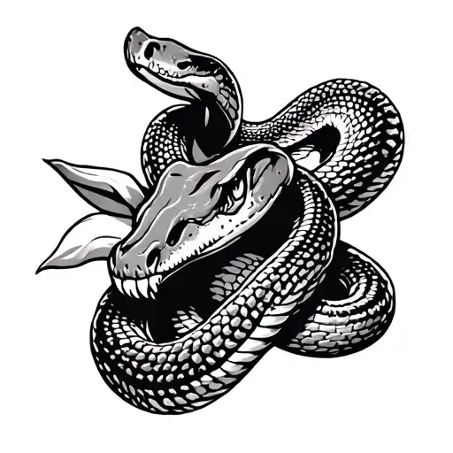 Texas Outline With The Rattle Snake Tip