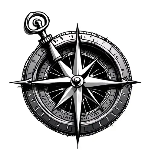 Compass Anchor Rose