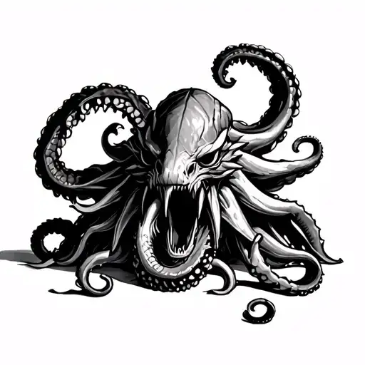 Kraken Guarding Mausoleum