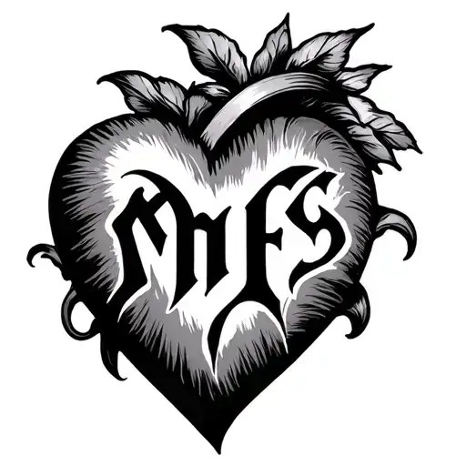 Heart With The Mfs Letter