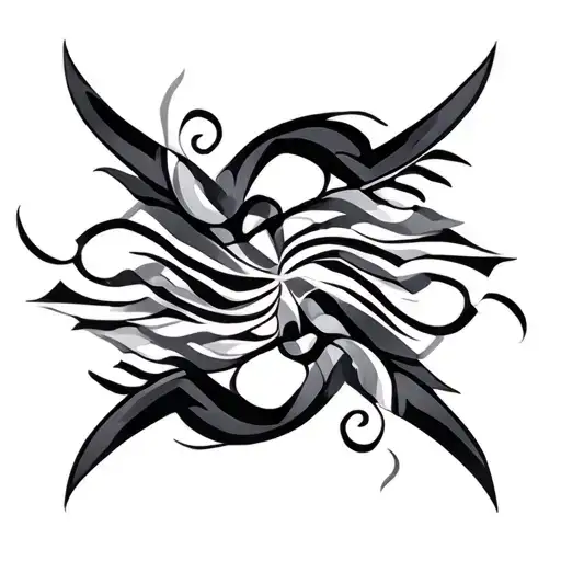 African American Tribal Patterns Intertwined