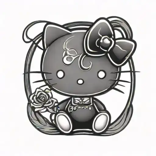 Hello Kitty Black Metal