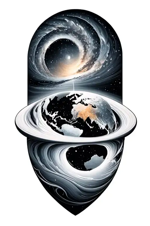 Fractal Milky Way And The Globe