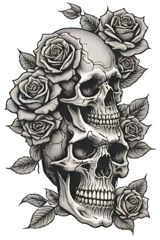 Skull And Roses
