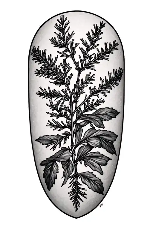 Botanical Sleeve With Juniper Branch