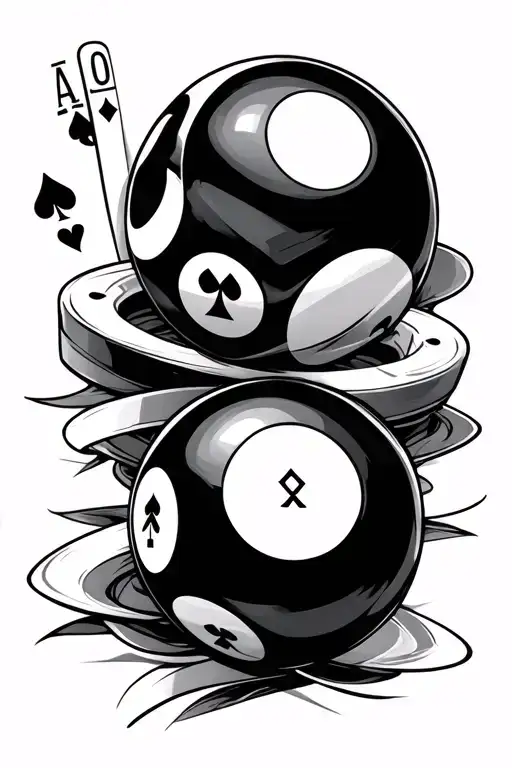 Poker And Billiard Ball