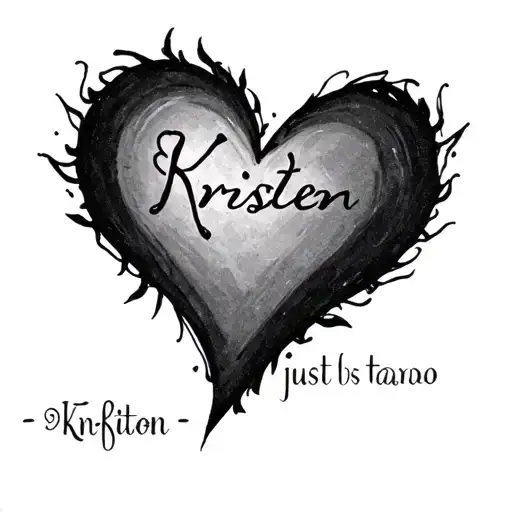 The Name Kristen Just Tht Small Heart