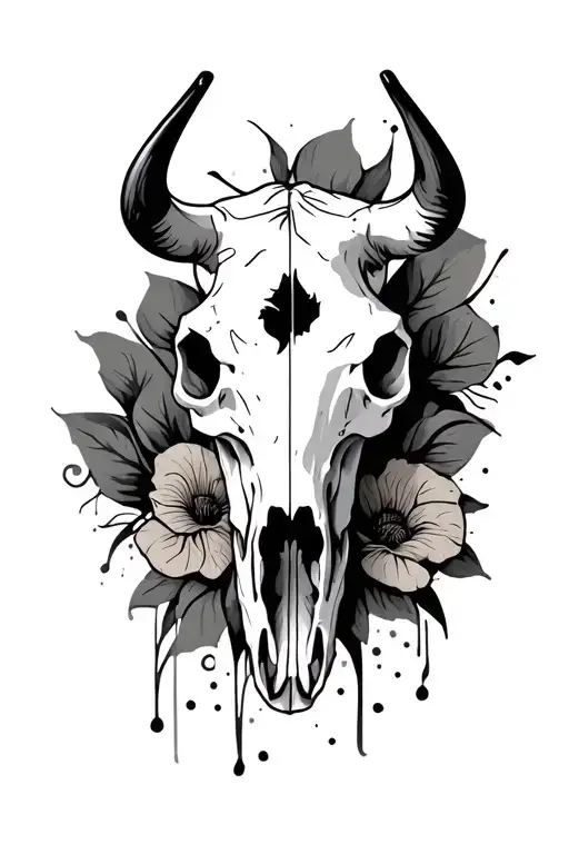 Cow Skull Made