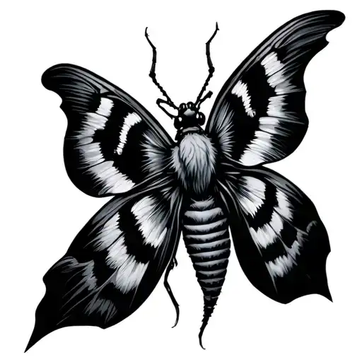 Cyberealism Moth Tattoo Western Emo
