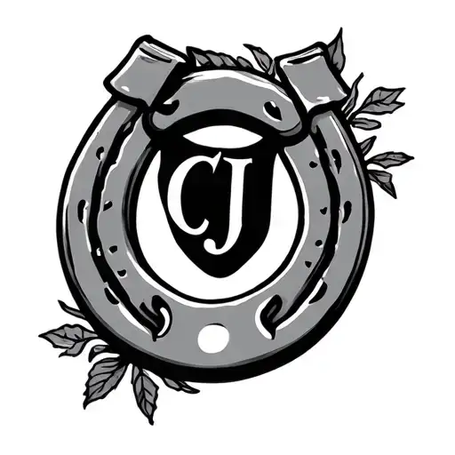 Horseshoe With Initial Cj