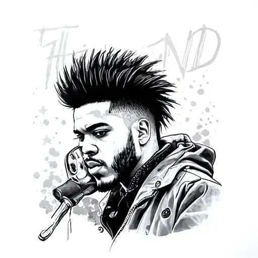 The Weeknd Tattoo Design Inspired