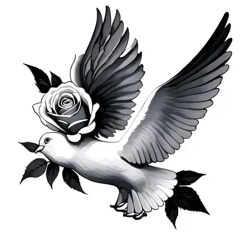 Rose And Dove