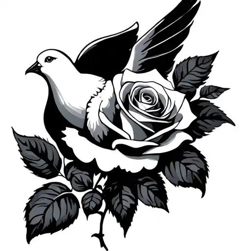 Rose And Dove