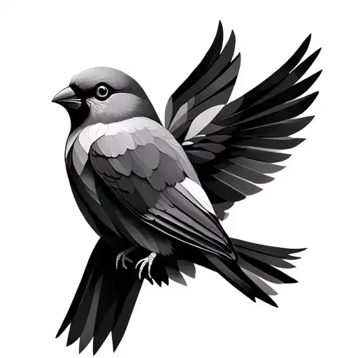 Lovebirds Geometric Style