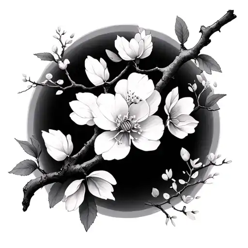 Cherry Blossom Tree Branch