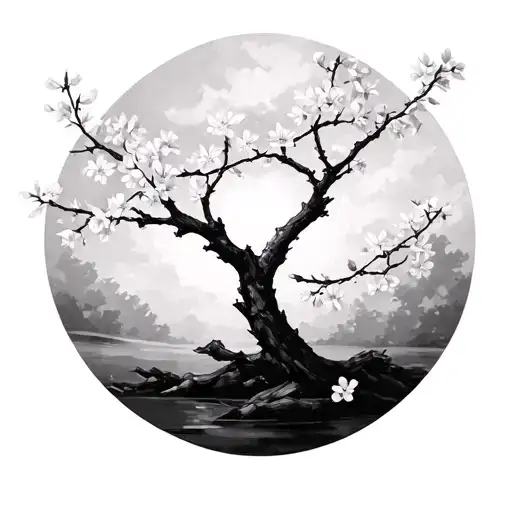 Cherry Blossom Tree Branch