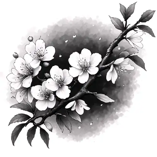 Cherry Blossom Tree Branch