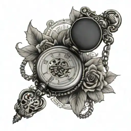 Skeleton Hand Pocket Watch